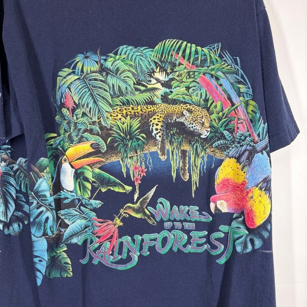 VTG Sanibel Island Wake Up To The Rainforest T-shirt Size Large - Picture 5 of 11